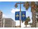 Daytona Beach Shores street sign, welcoming visitors at 3724 S Atlantic Ave # 20, Daytona Beach, FL 32118