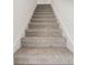 Carpeted staircase leading to the next level, featuring neutral tones and clean white trim at 4329 Switchgrass Ln, St Cloud, FL 34772