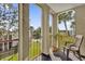 Spacious balcony overlooks a lush green courtyard at 526 Orange Dr # 37, Altamonte Springs, FL 32701