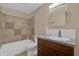 Bathroom with tub, toilet and vanity at 526 Orange Dr # 37, Altamonte Springs, FL 32701