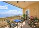 Spacious balcony offering stunning lake views at 8755 The Esplanade # 103, Orlando, FL 32836