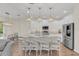 Modern kitchen with white cabinets, stainless steel appliances, and a large island at 936 Jetway Street, Orange City, FL 32763