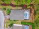 Aerial view showing home, pool, and landscaped yard at 1037 Balmoral Dr, Davenport, FL 33896