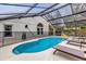 Inviting kidney-shaped pool with a screened enclosure at 1037 Balmoral Dr, Davenport, FL 33896