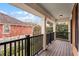 Private balcony with composite decking and black railings at 1267 Marley Ln, Winter Springs, FL 32708