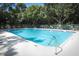 A pristine community pool surrounded by plenty of lounge seating under a canopy of mature trees at 1369 Black Willow Trl, Altamonte Springs, FL 32714