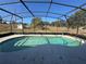 Relaxing kidney-shaped pool with screened enclosure at 17901 Coralwood Ln, Groveland, FL 34736