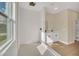 Modern bathroom with walk-in shower and floating vanity at 18 Malauka Pass Ter, Ocklawaha, FL 32179