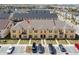 Aerial view of townhome community, highlighting a specific unit at 2182 Fleming Mist Pl, Kissimmee, FL 34747