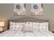 Close-up of a king-size bed with plush bedding and stylish decor at 2182 Fleming Mist Pl, Kissimmee, FL 34747