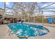 Screened-in pool with plenty of space for lounging at 3717 Jericho Dr, Casselberry, FL 32707