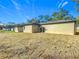 Home's backyard with a large grassy area and trees at 413 Ruby Ave, Deland, FL 32724