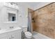 Clean bathroom with shower, toilet and white vanity at 622 Glastonbury Dr, Orlando, FL 32825