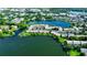 Aerial view showing lakefront condos and community at 646 Jasmine Rd, Altamonte Springs, FL 32701