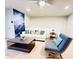 Living room featuring a nebula mural and relaxing seating arrangement at 8902 Sydney Ave, Kissimmee, FL 34747