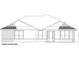 House front elevation with a gable roof, and multi-pane windows at Tbd Sw 93 St, Dunnellon, FL 34432