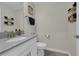 Clean bathroom with gray countertop vanity and modern fixtures at 11526 Comic Aly, Orlando, FL 32832