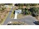 Aerial view of a single-Gathering home on a cul-de-sac at 1212 Baltic Dr Way, Poinciana, FL 34759