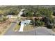 Aerial view of a single-Gathering home on a cul-de-sac at 1212 Baltic Dr Way, Poinciana, FL 34759