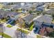 Overhead shot showcasing a well-placed home in a friendly neighborhood with green lawns at 1470 Silverado Flats St, Kissimmee, FL 34744