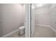 Powder room and walk-in closet feature tile flooring and convenient shelving at 1470 Silverado Flats St, Kissimmee, FL 34744