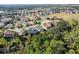 Aerial view showing a house's location in a residential neighborhood at 15925 St Clair St, Clermont, FL 34714