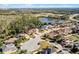 Aerial view of a house on a residential street at 15925 St Clair St, Clermont, FL 34714