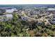 Aerial view of houses in a neighborhood near a lake and conservation area at 15925 St Clair St, Clermont, FL 34714