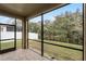 Relaxing screened patio overlooking a lush, green backyard at 15925 St Clair St, Clermont, FL 34714