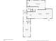 Detailed first floor plan showing layout of the home, including the living room, dining room, and bedrooms at 2106 Cordova Dr, Sanford, FL 32771
