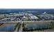 Aerial view of industrial area and lakes at 405 Kehoe Blvd, Orlando, FL 32825