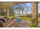 Relaxing screened porch overlooking a lake view at 452 Misty Oaks Run, Casselberry, FL 32707