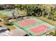 Aerial view of tennis and basketball courts at 513 Goodridge Ln, Fern Park, FL 32730