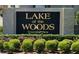 Lake of the Woods Townhomes entrance sign at 513 Goodridge Ln, Fern Park, FL 32730