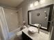 Modern bathroom with updated vanity and vessel sink at 5550 E Michigan St # 2223, Orlando, FL 32822