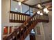 View of a wooden staircase leading to an upper level at 800 Lake Marion Dr, Altamonte Springs, FL 32701