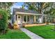 Modern bungalow with gray siding, white trim, and landscaped yard at 806 Palmer St, Orlando, FL 32801