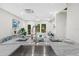 Modern kitchen island with sink and breakfast bar seating at 806 Palmer St, Orlando, FL 32801