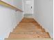 Elegant wooden staircase leading to the upper level at 806 Palmer St, Orlando, FL 32801