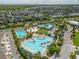 Aerial view of community pool area at 9062 Sperry St, Orlando, FL 32827