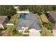 Single-Gathering home with pool and fenced backyard, aerial view at 914 Shadowmoss Dr, Winter Garden, FL 34787