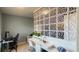 Functional home office featuring a sleek design, creative room dividers, and minimalist decor at 376 Willet St, Haines City, FL 33844