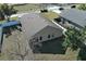 Aerial view of house showing backyard and lot size at 110 Oak St, Clermont, FL 34711