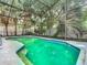 The screened-in pool provides privacy and protection from insects at 13111 Point O Wood Ct, Orlando, FL 32828