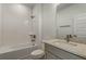 Bathroom with tub, shower, and vanity at 13552 Autumn Harvest Ave, Winter Garden, FL 34787