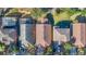 Bird's eye view of houses, showcasing rooftops at 140 Gladesdown Ct, Deland, FL 32724