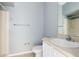 Bathroom with shower, toilet and vanity at 1407 Retreat Cir, Clermont, FL 34714