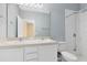 Bathroom with double vanity and shower at 1407 Retreat Cir, Clermont, FL 34714