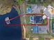 Aerial view of house, pool, dock and surrounding area at 15863 Burch Island Ct, Winter Garden, FL 34787