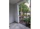 Private balcony overlooking tropical landscaping at 202 E South St # 1050, Orlando, FL 32801